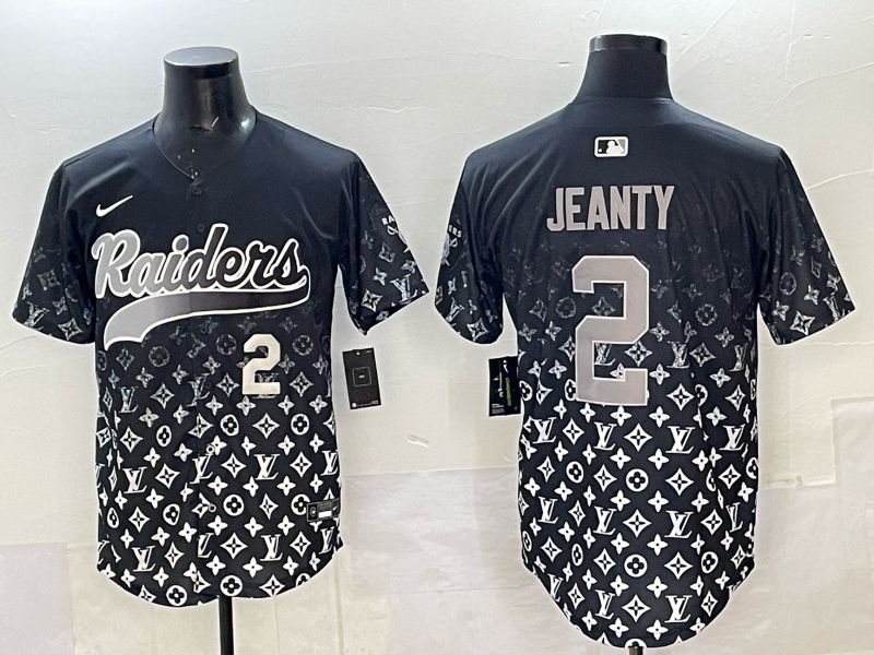 Men 2025 Nike Oakland Raiders #2 Jeanty Black Limited NFL Jersey style 003->oakland raiders->NFL Jersey